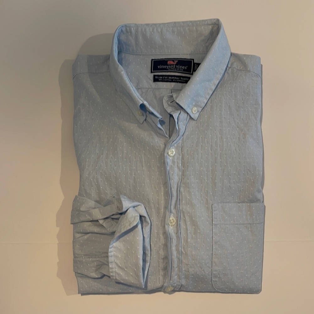 vineyard vines LS Slim Fit Dobby Button Up Shirt